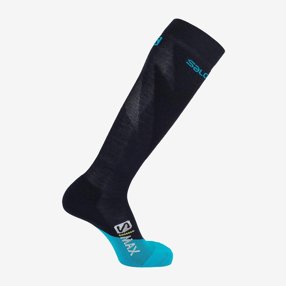 Salomon Singapore Womens Socks - S MAX W Navy | 82175-CGNI